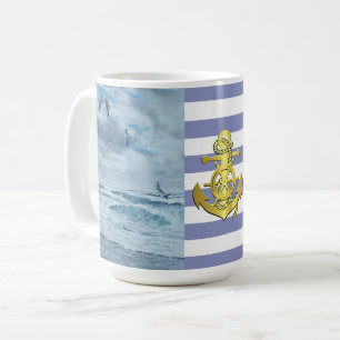 Mug Côte du Pacifique paysage marin/plage/mouettes/vag