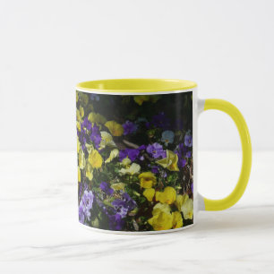 Mug Coteau de panneaux violets et jaunes