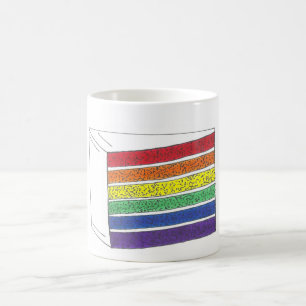 Mug Couche arc-en-ciel Coupe de gâteau