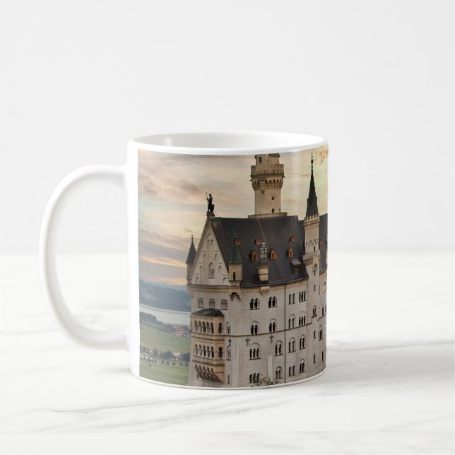 Mug Coucher de soleil au château de Neuschwanstein, Al (Gauche)