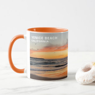 Mug Coucher de soleil de l'heure d'or - Venice Beach,