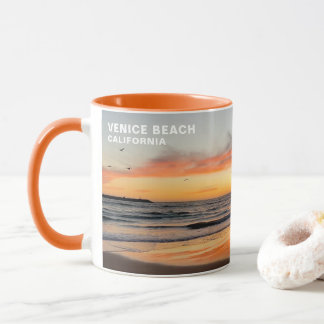 Mug Coucher de soleil de l'heure d'or - Venice Beach, 