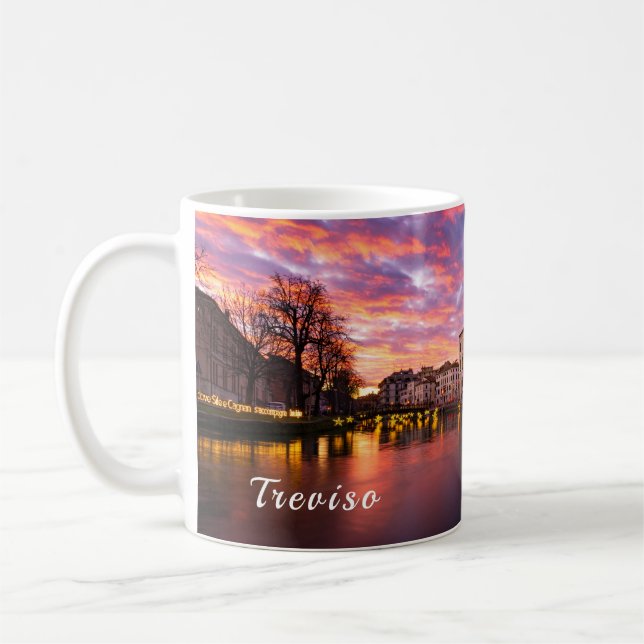 Mug Coucher de soleil de Noël à Trévise (Gauche)