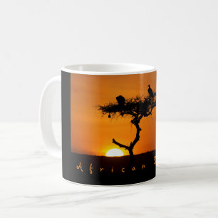 Mug Coucher de soleil de rêve africain photo romantiqu