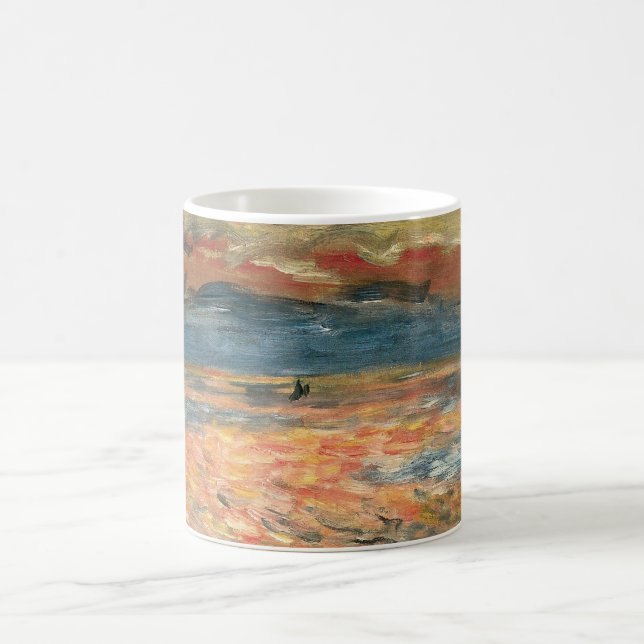 Mug Coucher de soleil en mer par Pierre Renoir, Art Vi (Centre)