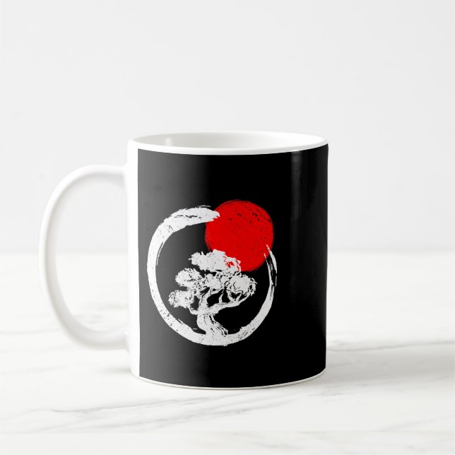 Mug Coucher de soleil Japon Bonsai Tree Bouddhiste Bon (Gauche)