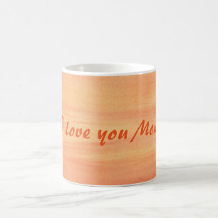 Mug Coucher de soleil Jaune orange Jaune Je t'aime Mam