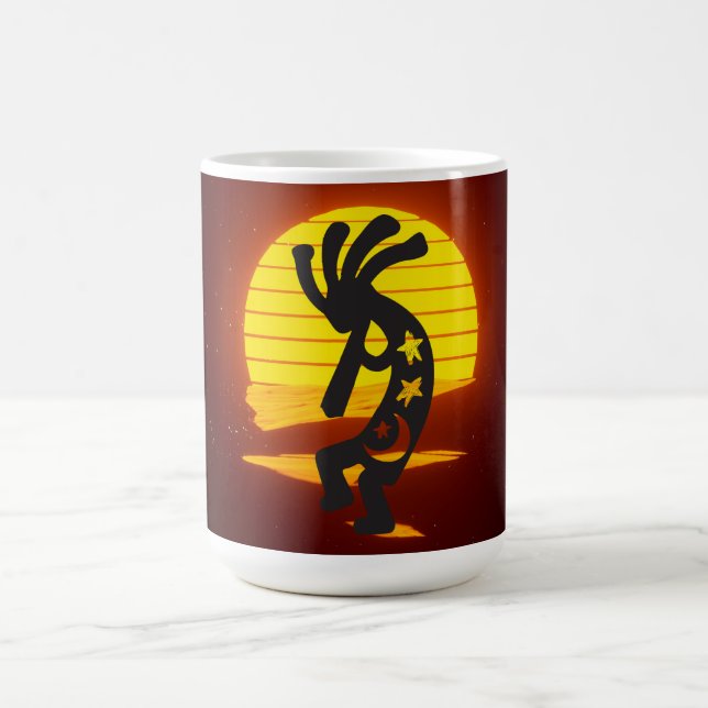 Mug Coucher de soleil Kokopelli Lune et étoiles (Centre)