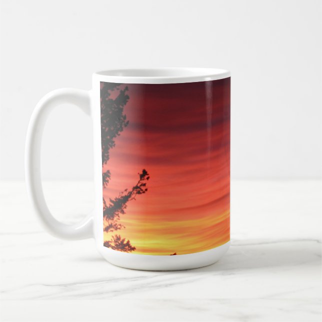 Mug Coucher de soleil orange (Gauche)