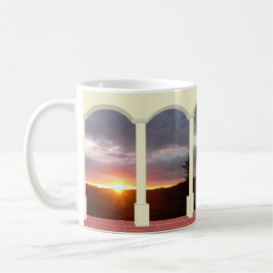 Mug Coucher de soleil sous la boule d'arc