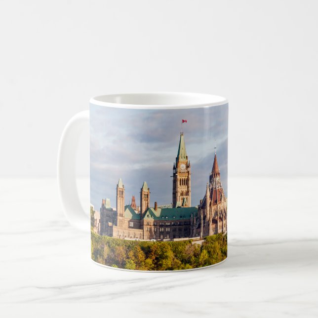 Mug Coucher de soleil sur la Colline du Parlement - Ot (Devant gauche)