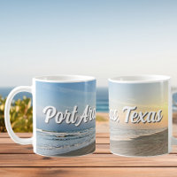 Coucher de soleil sur la plage de Port Aransas Tex