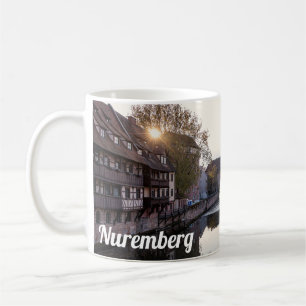 Mug Coucher de soleil sur l'ancien pont médiéval de Nu