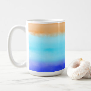 Mug Coucher de soleil sur l'aquarelle de l'océan Art A
