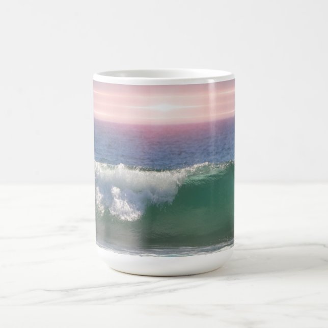 Mug Coucher de soleil sur l'océan et coupe d'onde (Centre)