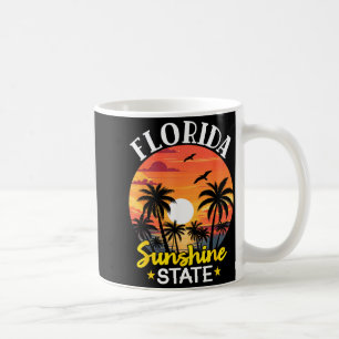 Mug Coucher de soleil tropical sur la plage au palmier