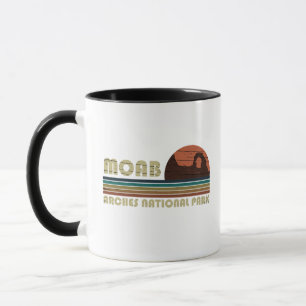 Mug Coucher de soleil vintage Moab Utah - Parc nationa