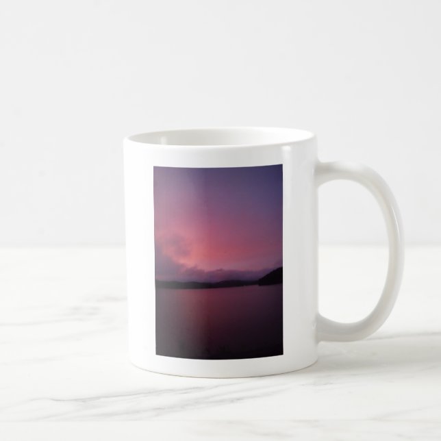 Mug Coucher de soleil violet sur le lac Arrowhead (Droite)