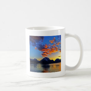 Mug Coucher du soleil au-dessus du Tetons
