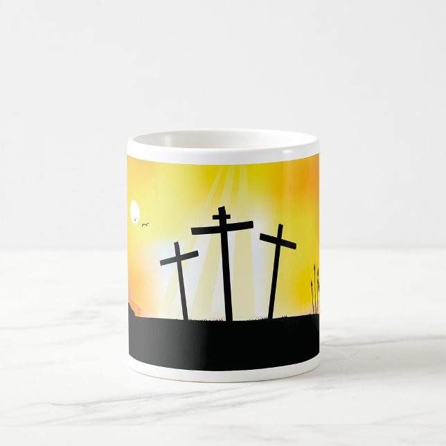 Mug Coucher du soleil Croix religieuse (Créateur téléchargé)