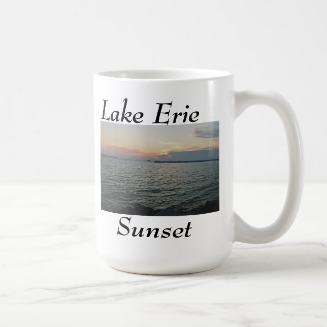Mug Coucher du soleil du lac Érié (Droite)