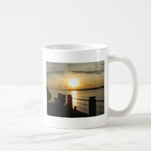 Mug Coucher du soleil du Mékong ... Nong Khai, Isaan,