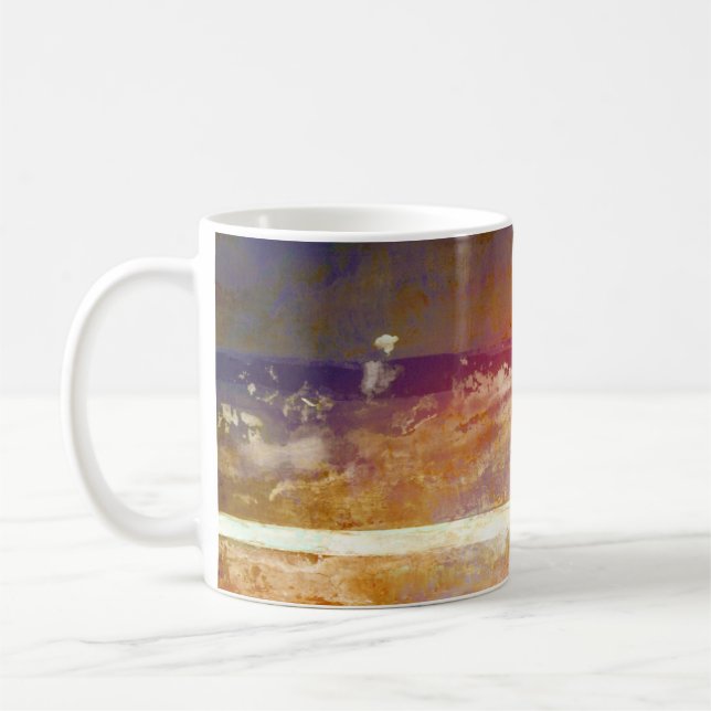 Mug Coucher du soleil peint (Gauche)