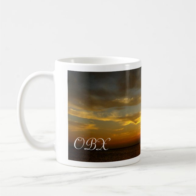 Mug Coucher du soleil sur le bruit (Gauche)
