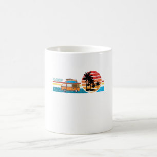 Mug Coucher du soleil vintage de la Floride Hippie