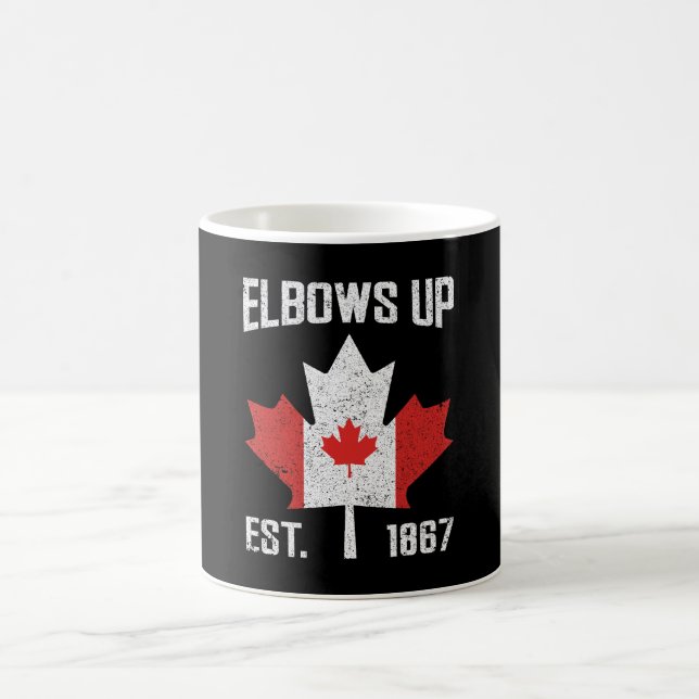 Mug Coudes vers le haut Canada Véritable Nord Fier Can (Centre)