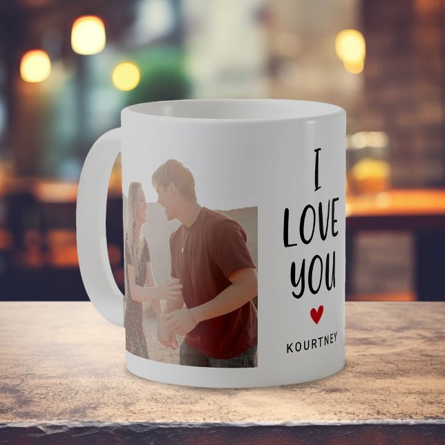 Mug Couette 2 Photo 'I LOVE YOU' Cadeau (Créateur téléchargé)