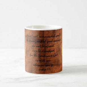 Mug Cougar Puma Mountain Lion Joshua 1:9 Citation