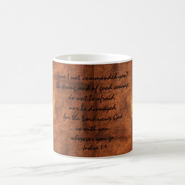 Mug Cougar Puma Mountain Lion Joshua 1:9 Citation (Centre)