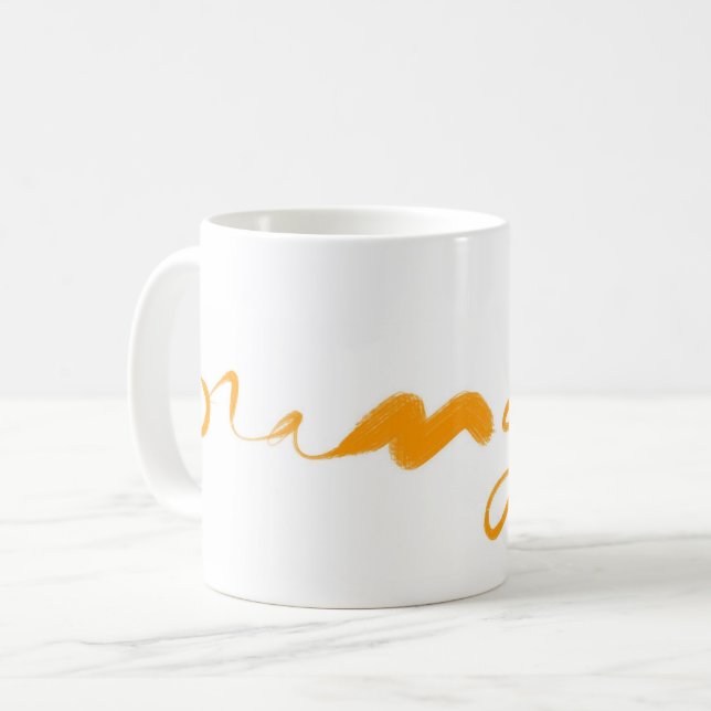 Mug COULEUR, collection Musique orange (Devant gauche)