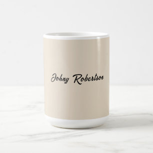 Mug Couleur d'amande élégante et minimaliste professio