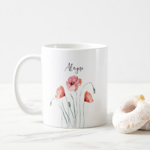 Mug Couleur d'aquarelle personnalisée pour les papillo
