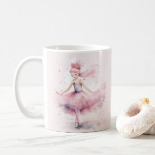 Mug Couleur d'aquarelle rose pâle pour Noël