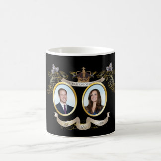 Mug couleur de fond personnalisable pour Will et Kate