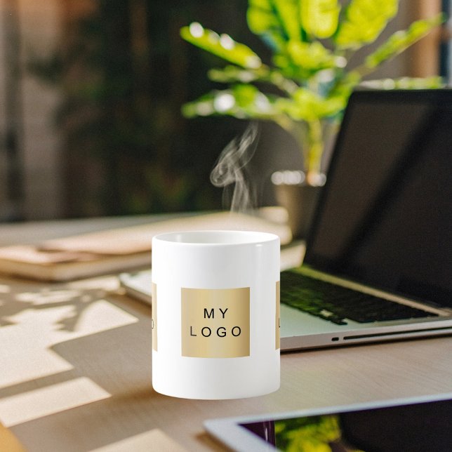 Mug Couleur de marque du logo de l'entreprise (Créateur téléchargé)