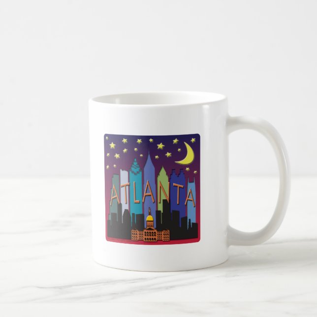 Mug Couleur de méga d'horizon d'Atlanta (Droite)