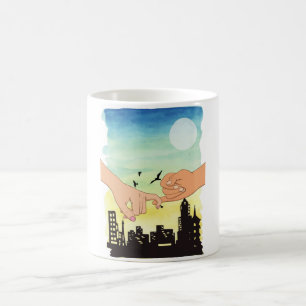 Mug Couleur d'eau promet vue panoramique, pinky pr