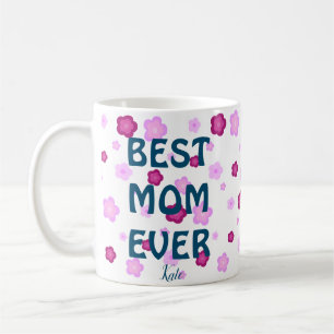 Mug Couleur fleurie rose pâle Motif