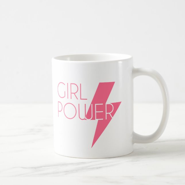 Mug Couleur personnalisée Design stylish Girl Power Co (Droite)
