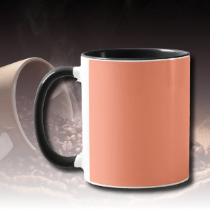 Mug Couleur solide rose saumon Couleur tendance