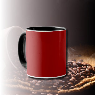 Mug Couleur solide rouge Crimson   Classique   Élégant