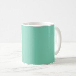 Mug Couleur solide verte et côtière légère