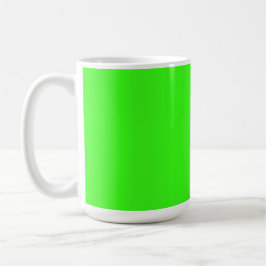 Mug Couleur solide verte néon | Classique