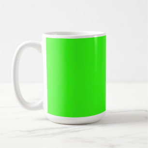 Mug Couleur solide verte néon Classique
