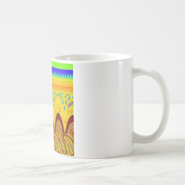 Mug Couleur traditionnelle verte d'or (Droite)