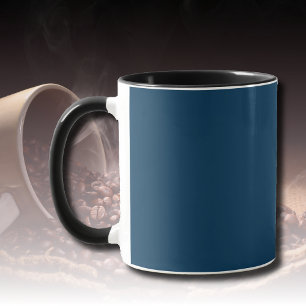 Mug Couleur uni bleu prussien Classique Élégant